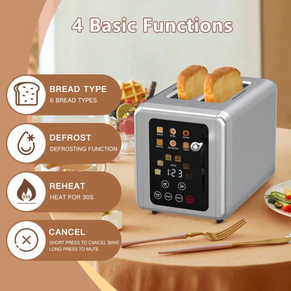 2 GOOVI EU Touch Screen Toaster