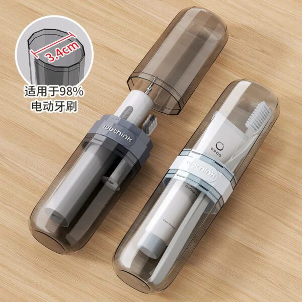 Transparent Toothbrush Travel Container