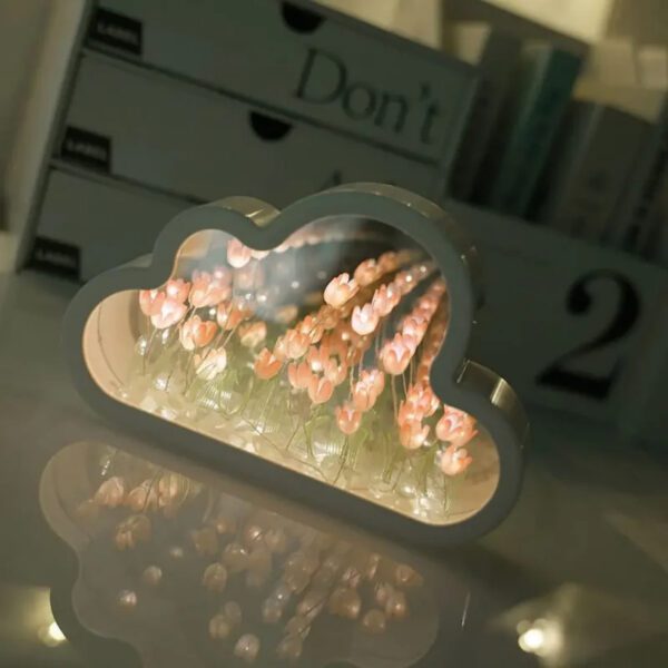 4 DIY Tulip Flower Sea Night Atmosphere Lamp