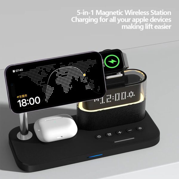 4 5-in-1 Magnetic Wireless Charger Stand Pad