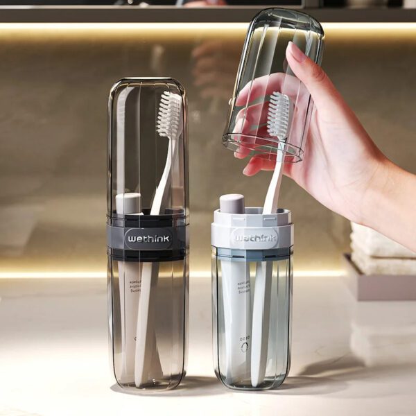 Transparent Toothbrush Travel Container