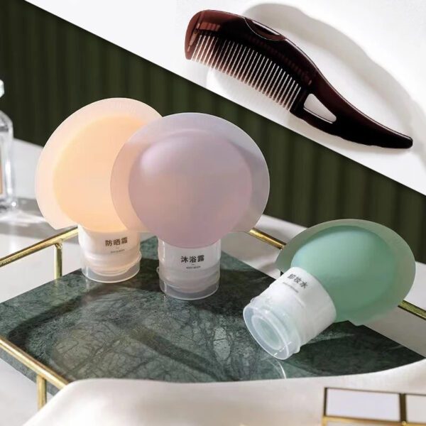 6 Silicone Travel Bottles