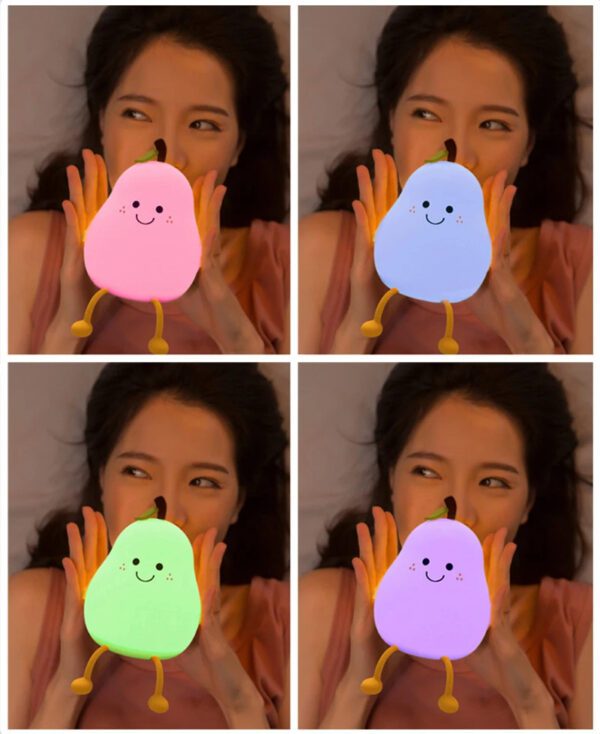2 Pear-Shaped LED Night Light