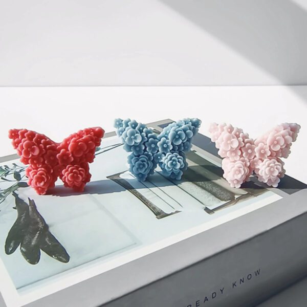 3 Floral Butterfly Silicone Mold