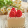 3 Strawberry Cream Cake Scented Candle