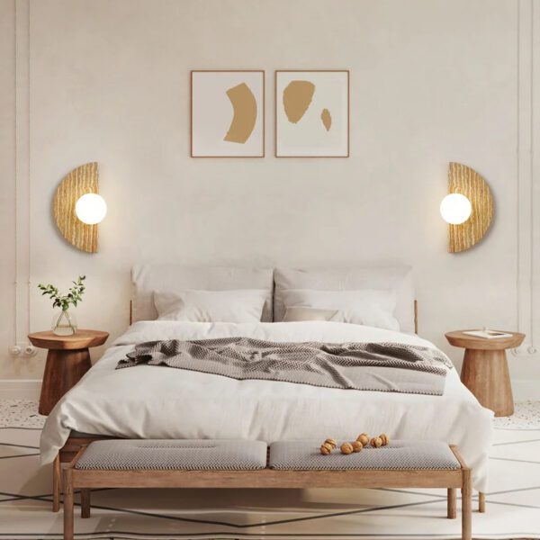 4 Semi Circled Wall Lamp