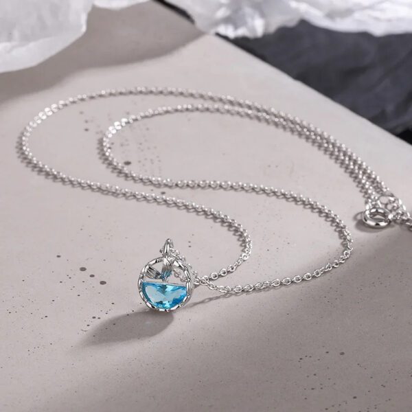 4 Mermaid Blue Gemstone Pendant