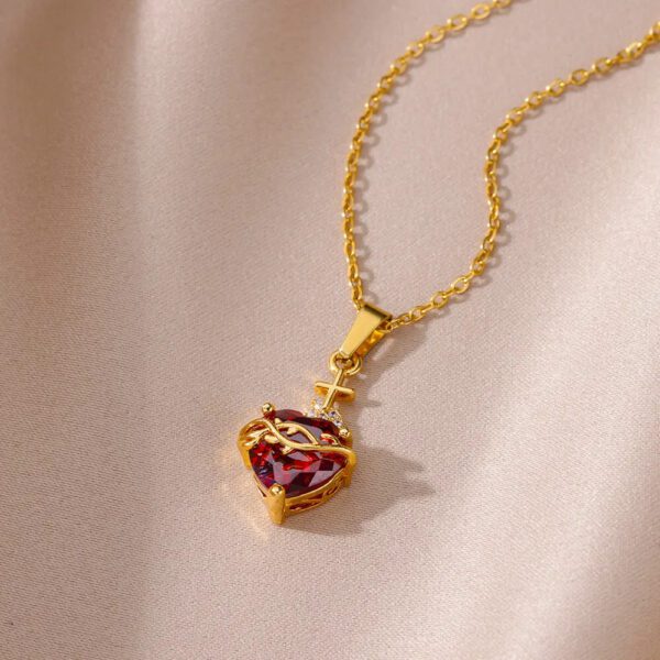 4 Red Heart Pendant