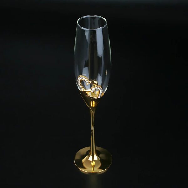 5 Crystal Toast Glasses