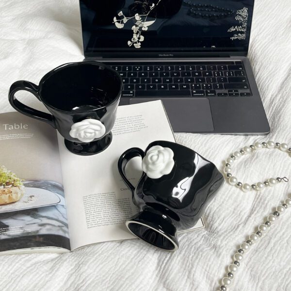 5 3D Camellia Ceramic Mug