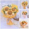 5 Handcrafted Sunflower Bouquet