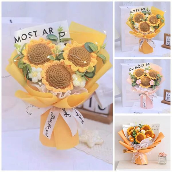 5 Handcrafted Sunflower Bouquet