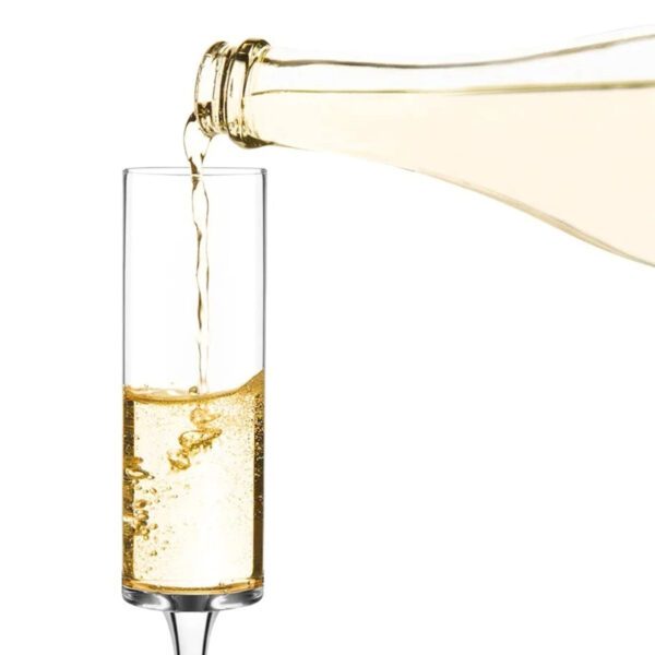 6 Crystal Flute Glass