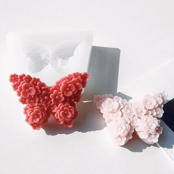 6 Floral Butterfly Silicone Mold