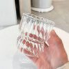 Bow Striped Glass Cup