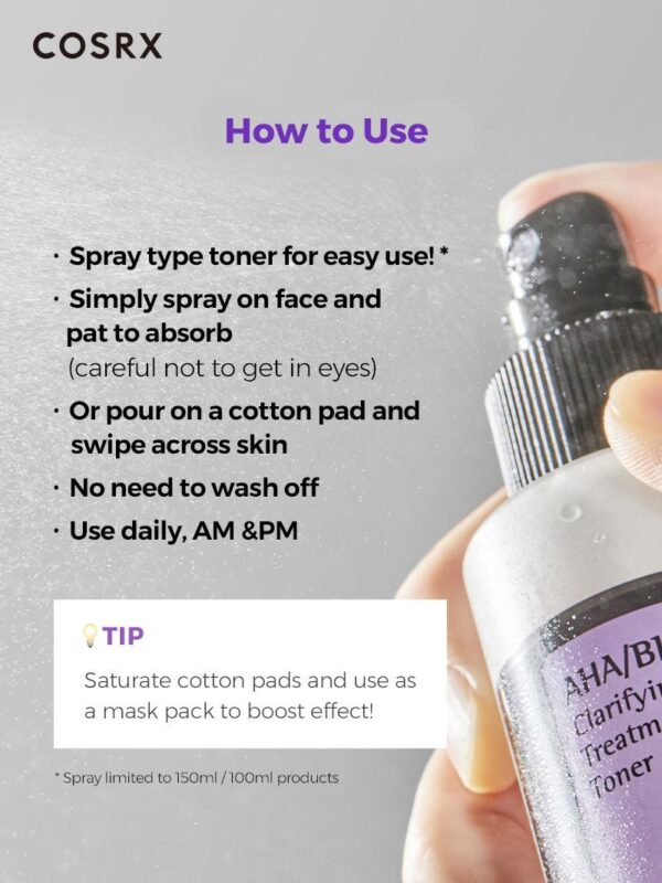 Cosrx AHA/BHA Clarifying Treatment Toner