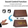 2 Digital Wooden Alarm Clock