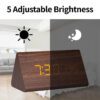 3 Digital Wooden Alarm Clock