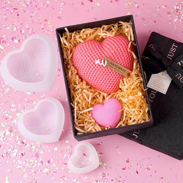 6 Grid Heart Silicone Mold