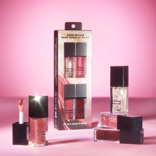 E.l.f. Glow Reviver Quad Goals Lip Oil Kit