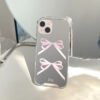Pink Bowknot Mirror Case