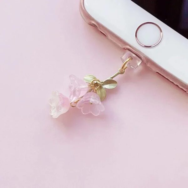 1 Pink Lily of the Valley Dust Plug
