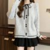 Chic Bow Knit Cardigan