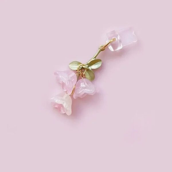 2 Pink Lily of the Valley Dust Plug