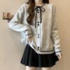 Chic Bow Knit Cardigan