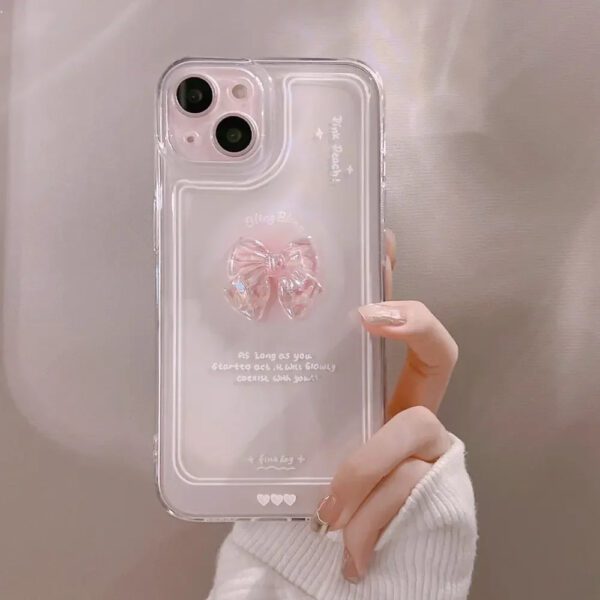 3 3D Crystal Bow-Knot Case