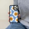 3 Fuzzy Plush Flower Case