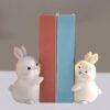 3 Loving Rabbit Bookend