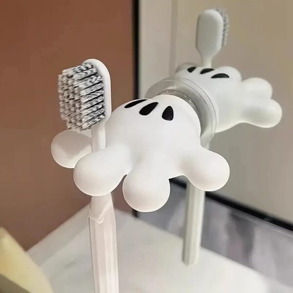 4 Mickey Palm Toothbrushes Holder