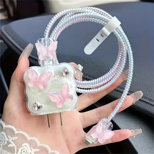 4 3D Butterfly Charger Case