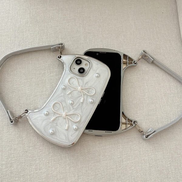 5 3D Bow Pearl Handbag Case