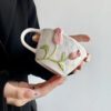 6 Ceramic Tulip Cup Set