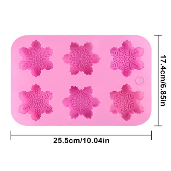 Snow Flake Shaped Silicone Mold