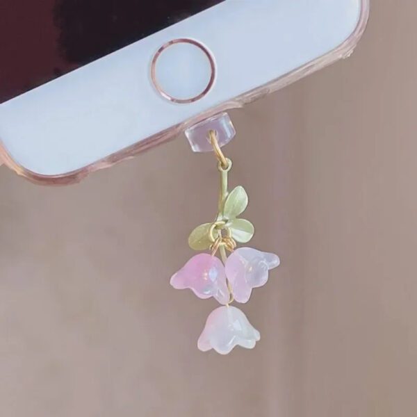 6 Pink Lily of the Valley Dust Plug