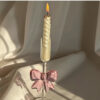 Pink Bow Candle Holder