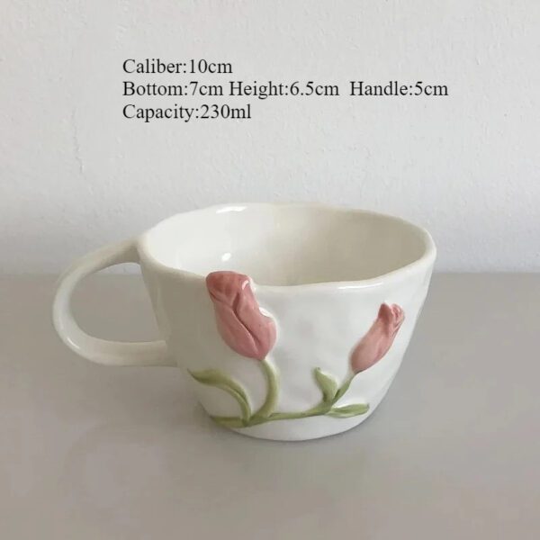 pinkcup Ceramic Tulip Cup Set
