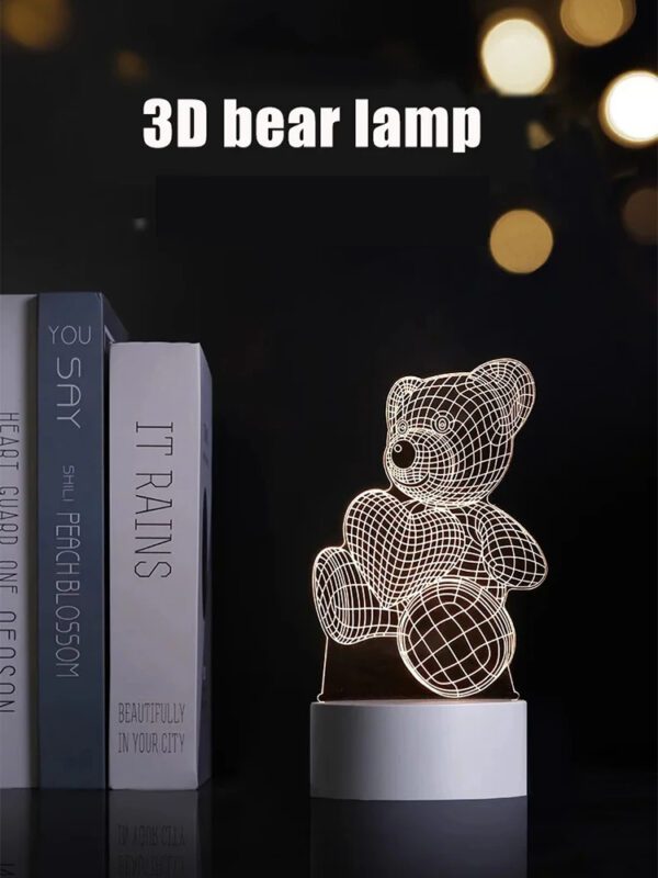Luminous 3D Bear Lamp