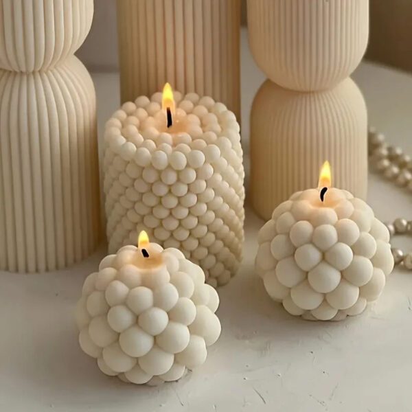 3D Bubble Candles Silicone Mold