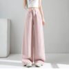 Pink Wide Leg Jeans