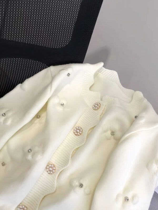 Flower Language White Cardigan