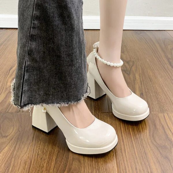 Mary Jane Pearly Heels