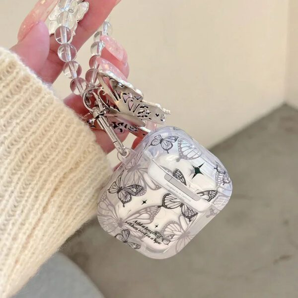 Black Butterfly AirPods Case