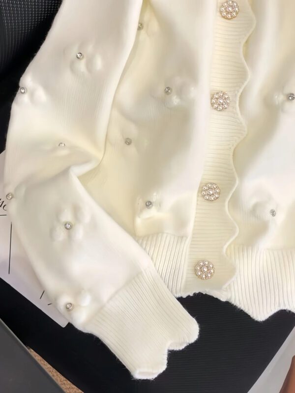 Flower Language White Cardigan