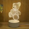 Luminous 3D Bear Lamp