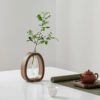 Bloom Nest Wood Vase