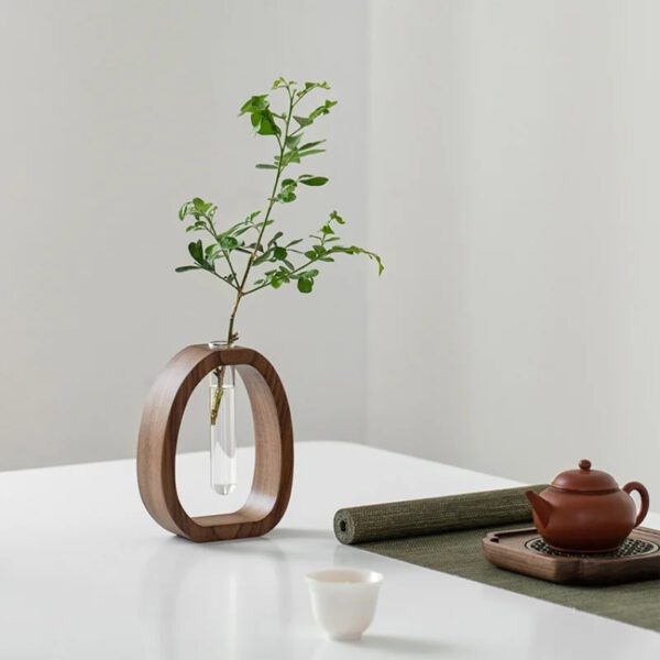 Bloom Nest Wood Vase